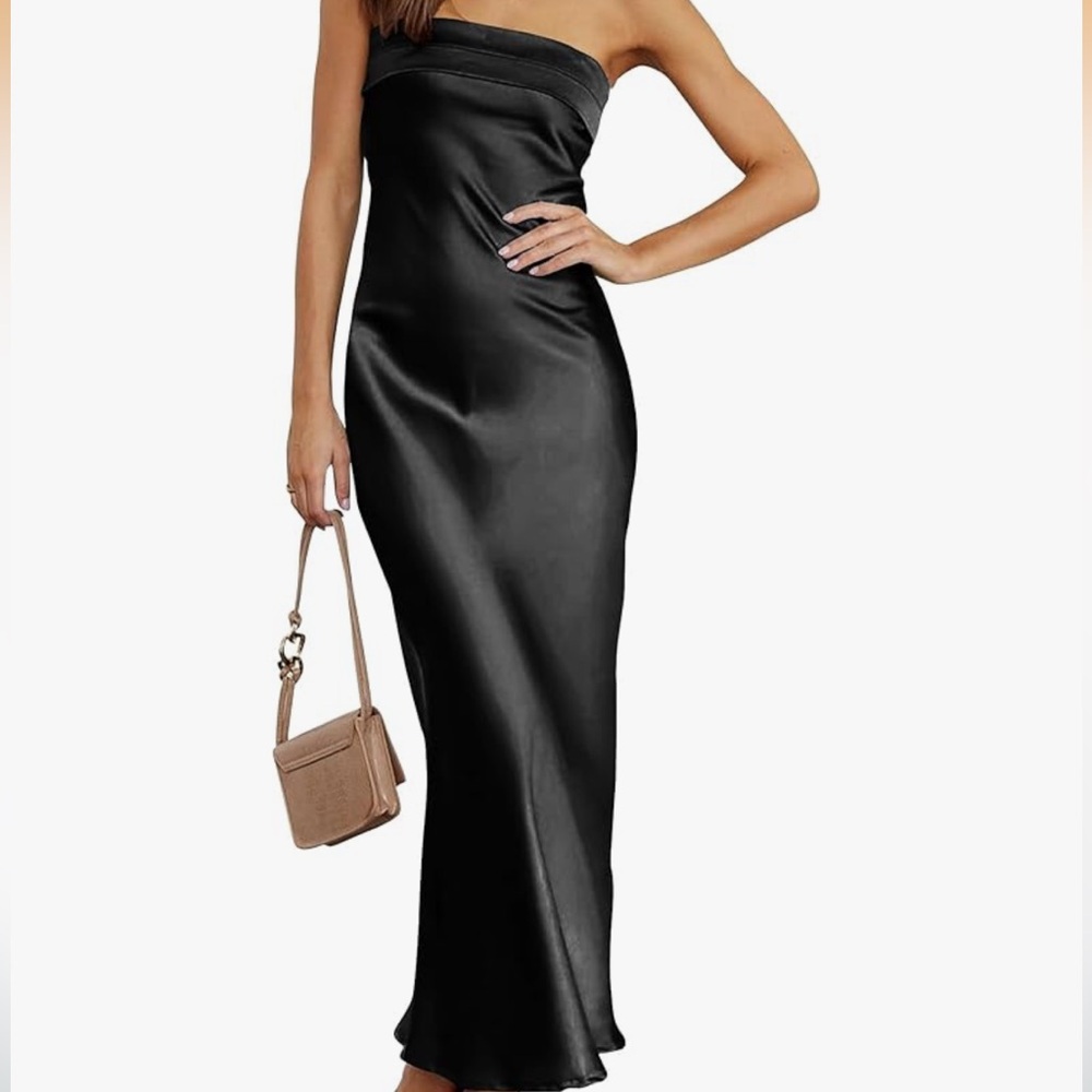 Black Satin Dress